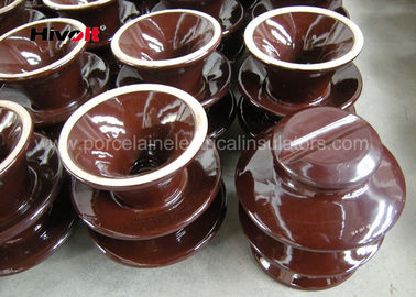 حرفه ای ولتاژ بالا عایق سرامیک قهوه ای / خاکستری رنگ پرسلن C-120