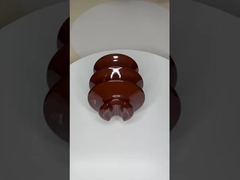 عایق های سرامیکی حرفه ای ولتاژ بالا رنگ قهوه ای / خاکستری