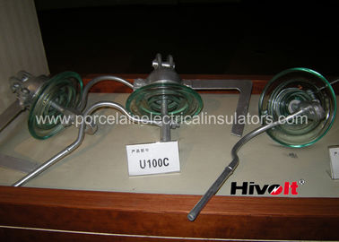 100KN عایق شیشه ای تضمین شده برای اتصال U100C زمین IEC 60383 Standard